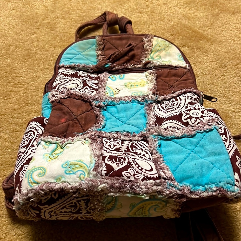 Backpack.  Patchwork type.  Small.